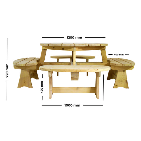 Picnic Tables with Benches