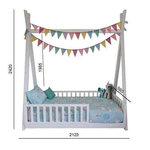 Teepee Bed Dimensions