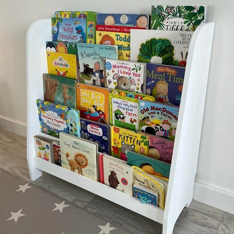 Bookshelf with books