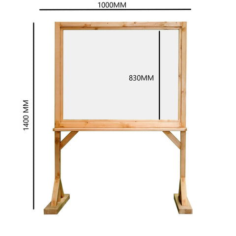 Plexiglass Easel dimensions